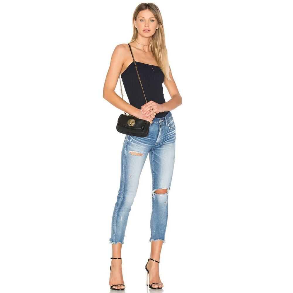 Moussy Vintage MV Isko Comfort Ridgewood Skinny Jeans in Light Blue Size 25